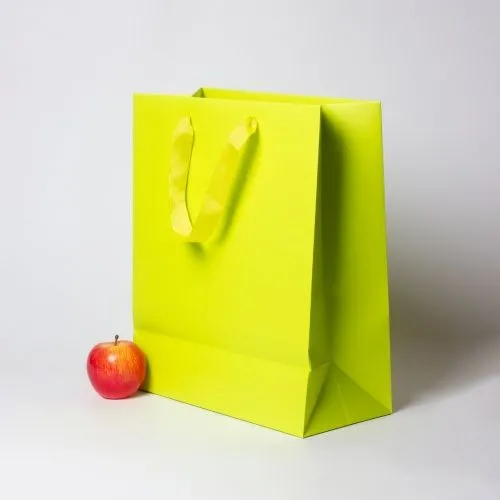 Пакет 33x40x16 салатовый, меловка