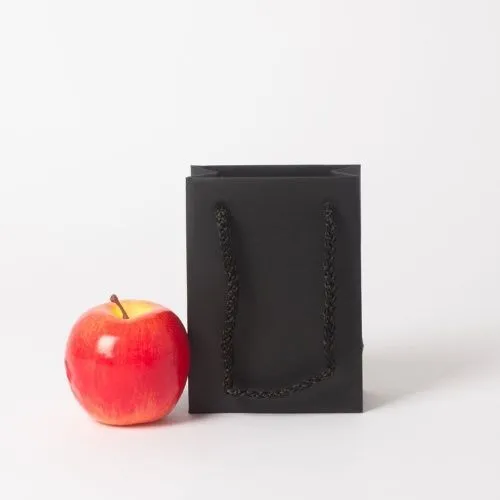 Пакет, 11x15x6, черный матовый