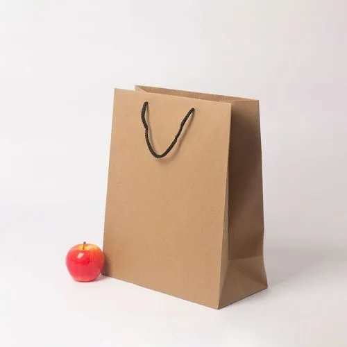 Пакет 33х40х16, коричневый, натуральный крафт