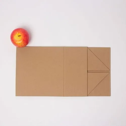 Коробка самосборная на магнитах 21х10х20, коричневый, крафт