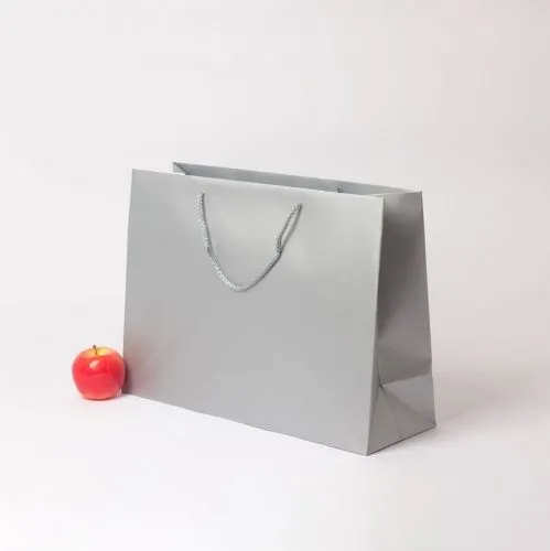 Пакет 47x34x16, серебро, меловка