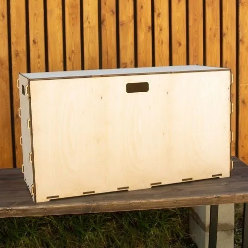Коробка для хранения из фанеры 90х55х35
