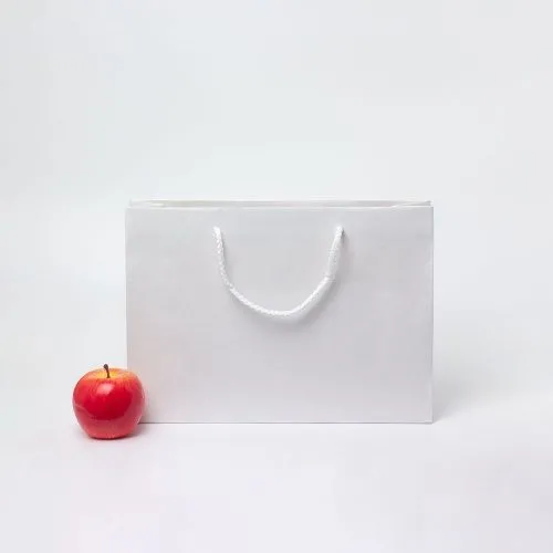 Пакет 35x25x10, белый, плотный крафт