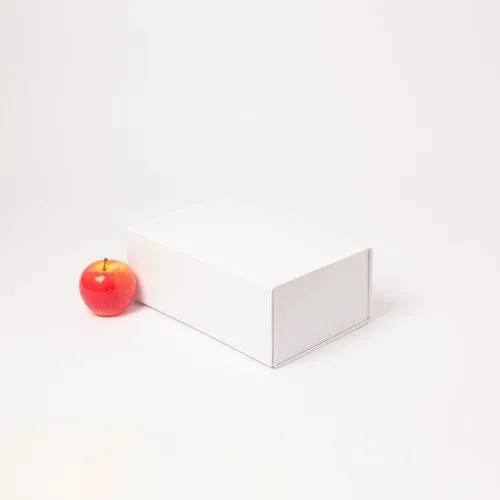 Коробка самосборная на магнитах 30х10х18, белый, меловка