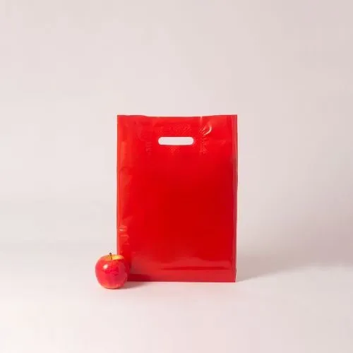 Пакет 30х40х3, ПВД, 70 мкм, красный
