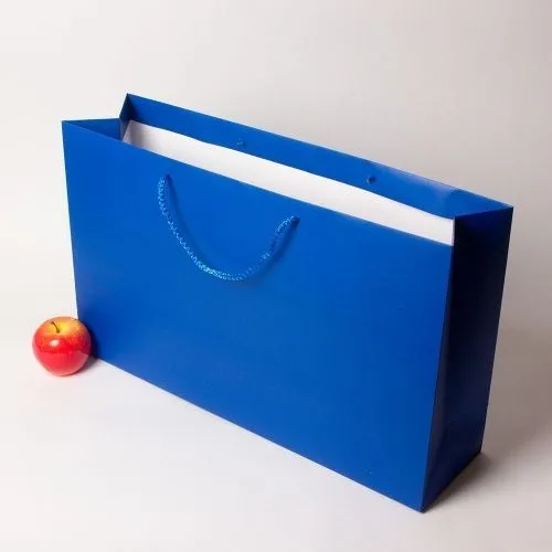 Пакет 57х35х15 синий, меловка