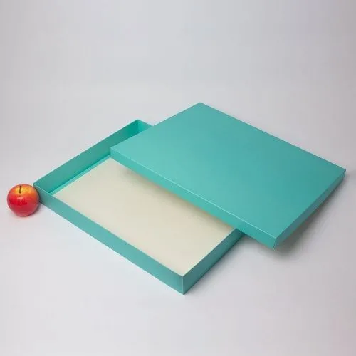 Коробка крышка-дно 50x6x40, тиффани, картон