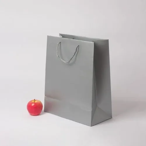 Пакет 33x40x16, серебро, меловка