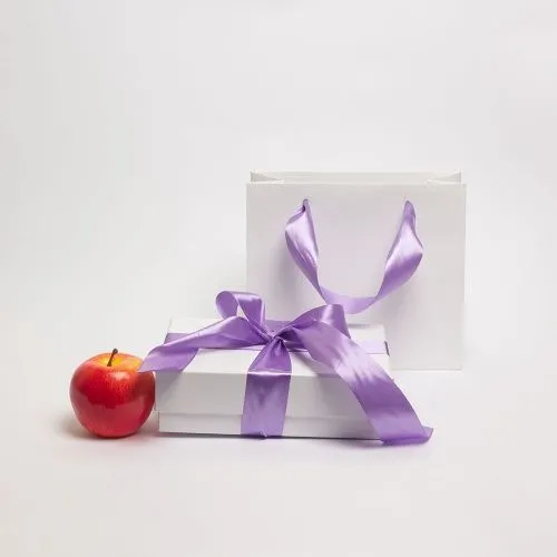 Лента атласная, 40мм х 22м, сиреневый