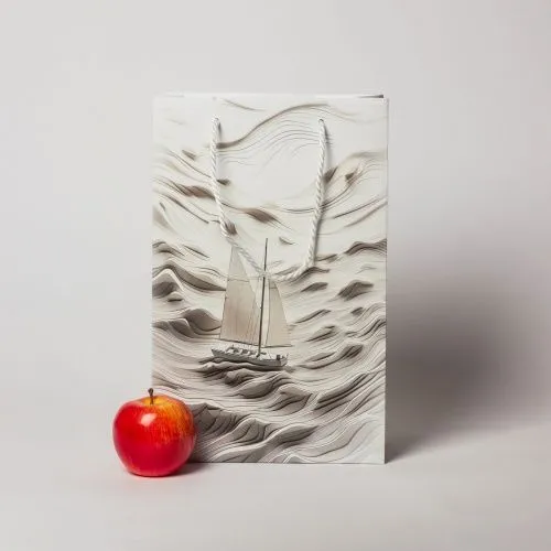 Пакеты бумажные, 23x36x10, белый, меловка