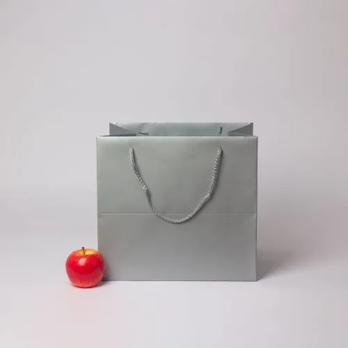 Пакет 33x30x28, серебро, меловка