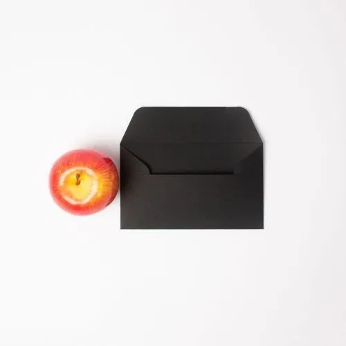 Конверты, 17х10, черный