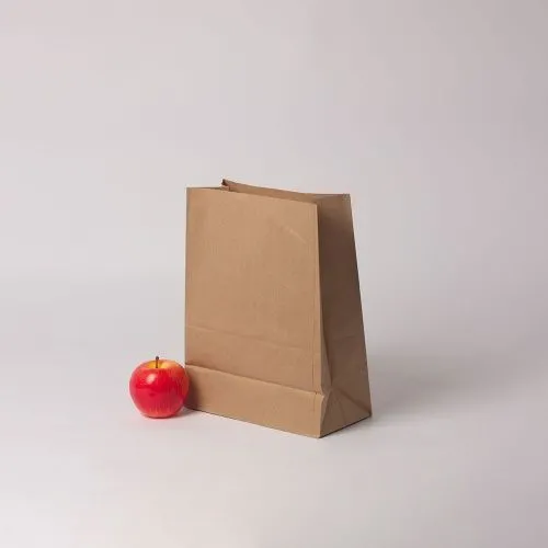 Фасовочный пакет 24x31x12, коричневый, крафт