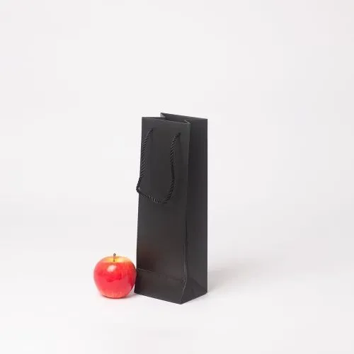 Пакет 11x34x9, черный, картон VIP