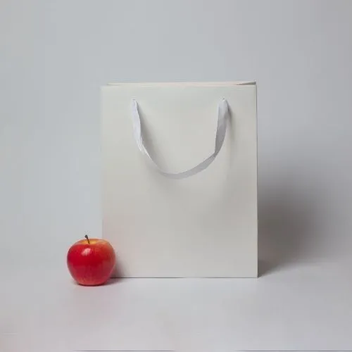 Пакеты бумажные, 26x32x14, белый матовый