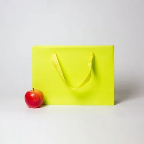 Пакет 35x25x10, салатовый, меловка