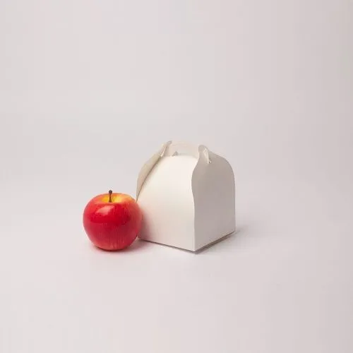 Коробка сундучок 10x5x10, белый, картон