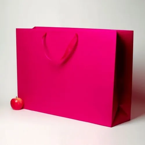 Пакет 70x50x20, пурпурный, меловка