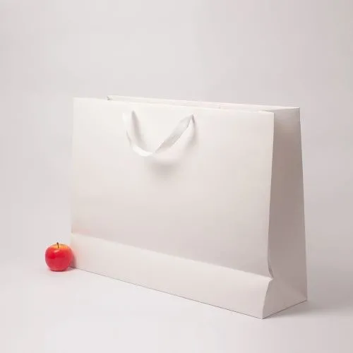 Пакет 70x50x20, белый, лента, картон VIP