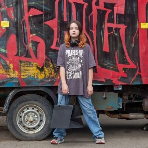 Пакет 33x30x28, черный, меловка