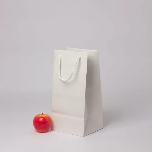 Пакет 17x35x15, белый, плотный крафт