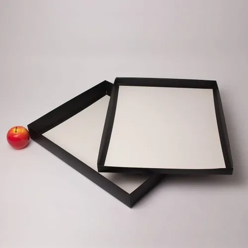 Коробка крышка-дно 50x6x40, черный, картон