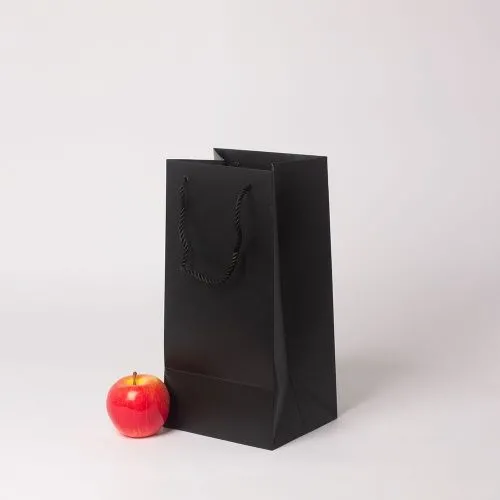 Пакет 17x35x15, черный, картон VIP