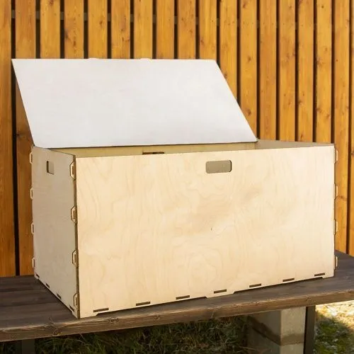 Коробка для хранения из фанеры 100х55х55