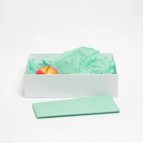 Бумага упаковочная тишью, мятная, в листах 50 х 65см х 10шт