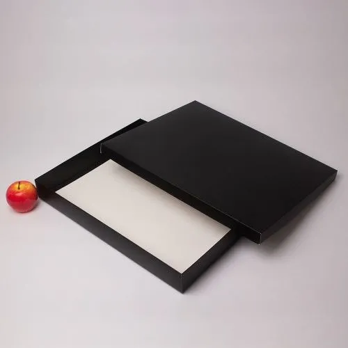 Коробка крышка-дно 50x6x40, черный, картон