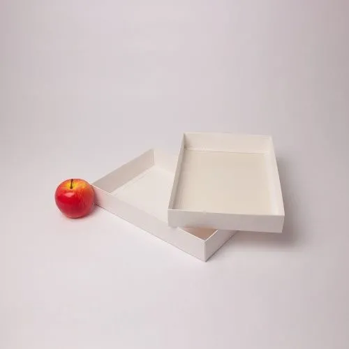 Коробка крышка-дно 30x5x20, белый, картон