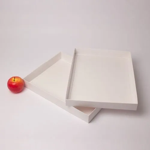 Коробка крышка-дно 40x5x30, белый, картон