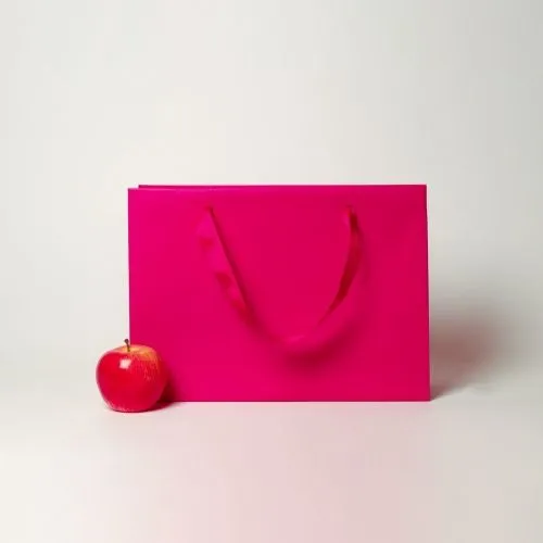 Пакет 35x25x10, пурпурный, меловка