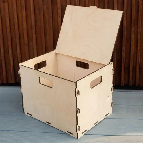 Коробка для хранения из фанеры 40х30х29