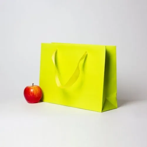 Пакет 35x25x10, салатовый, меловка