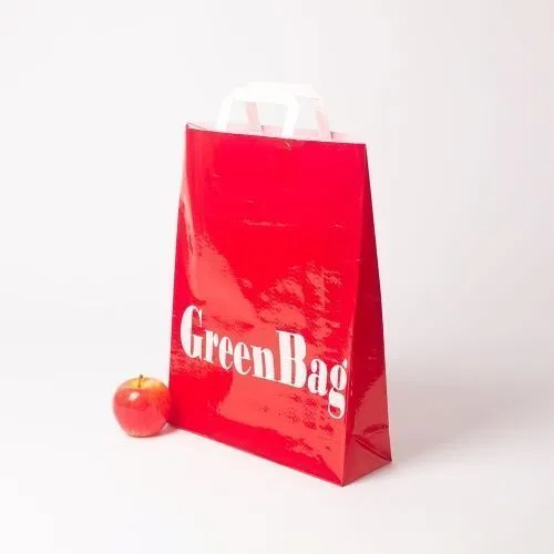 Сумка 32x42x10, GreenBag малиновый, глянец