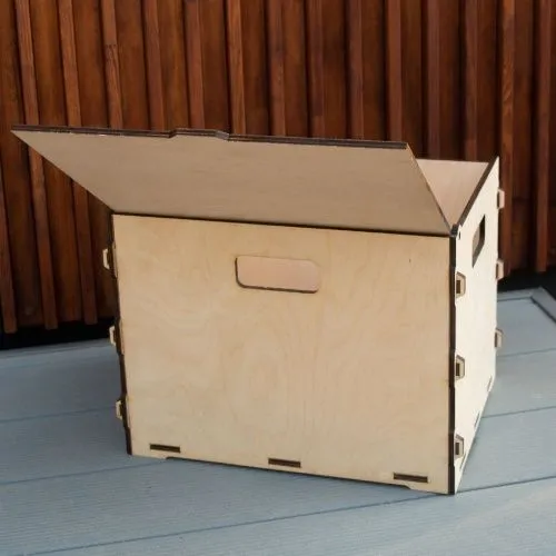 Коробка для хранения из фанеры 40х30х29