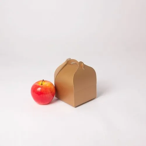 Коробка сундучок 10x5x10, золотая, картон