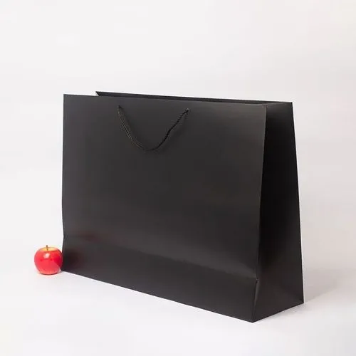 Пакет 70x50x20, черный, картон VIP