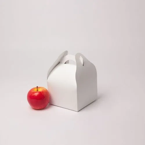 Коробка сундучок 13x9x13, белый, картон