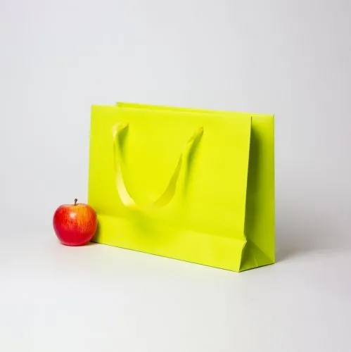 Пакет 35x25x10, салатовый, меловка