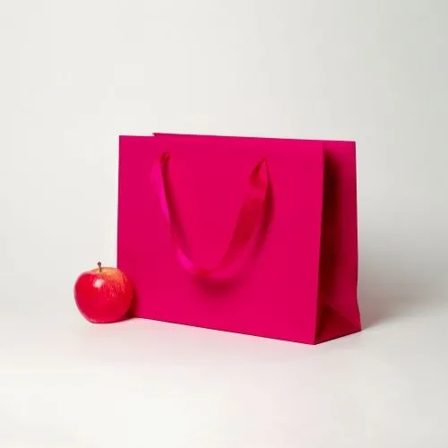 Пакет 35x25x10, пурпурный, меловка