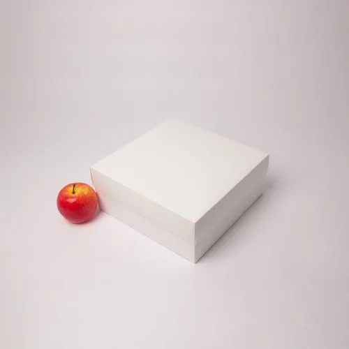 Коробка крышка-дно 25x10x25, белый, картон