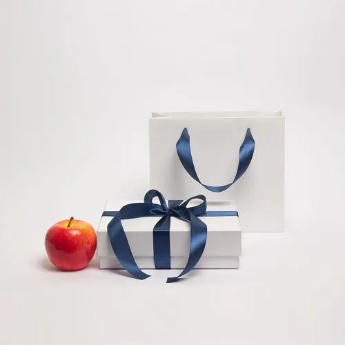 Лента атласная декоративная, 25мм х 32,9м,синий