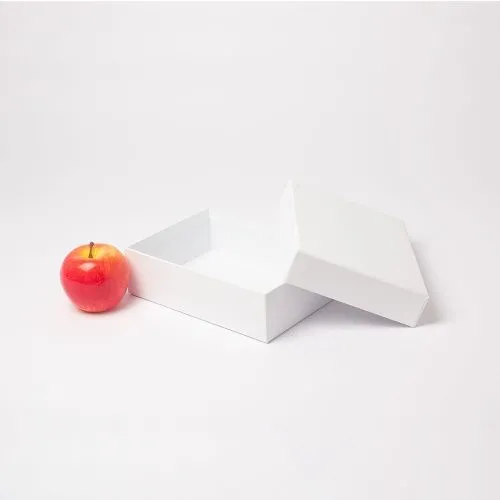 Коробка крышка-дно 21х6х15, белый, меловка