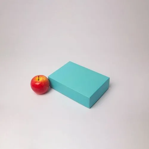 Коробка крышка-дно 21x6x15, тиффани, картон