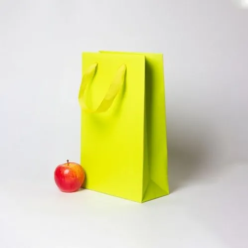 Пакет 23х36х10, салатовый, меловка