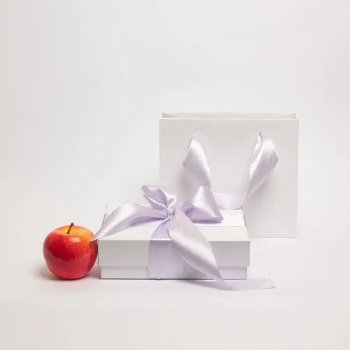 Лента атласная светло-сиреневая, 50мм х 22м