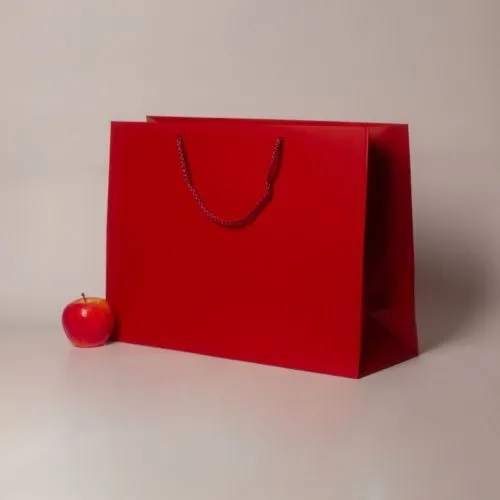 Пакеты бумажные, 47x34x16, вишневый матовый