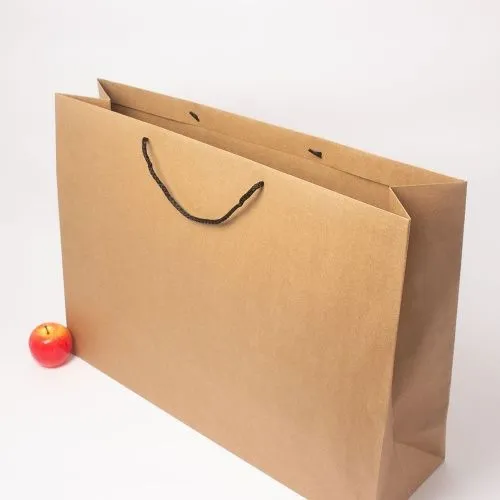 Пакет 70x50x20, коричневый, натуральный крафт